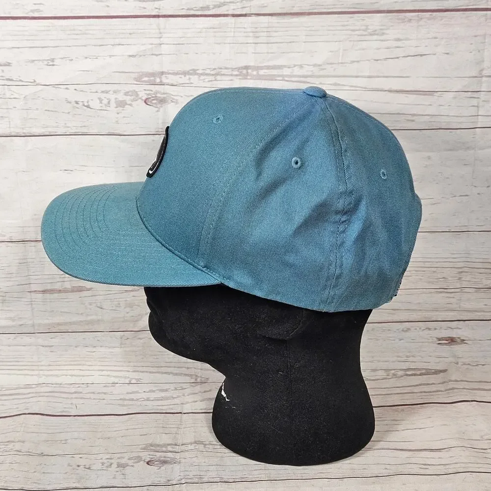 Volcom Snapback Hat Baseball Cap Men's One Size Adjustable Teal Black Logo
